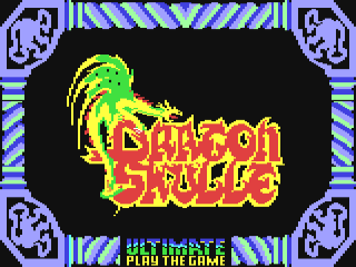Dragon Skulle title screen for Commodore 64